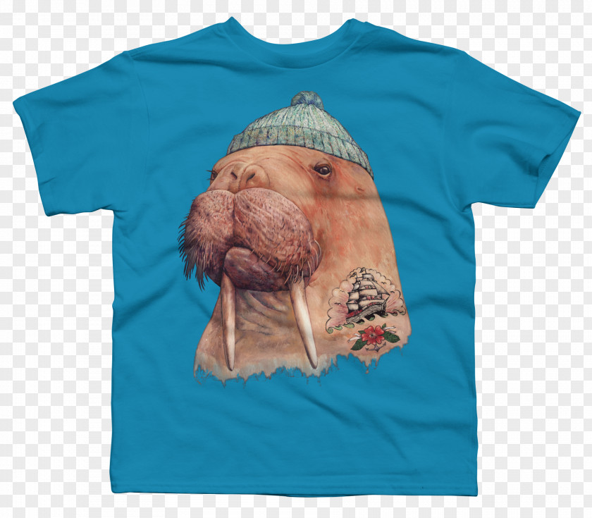 T-shirt Hoodie Walrus Polo Shirt PNG