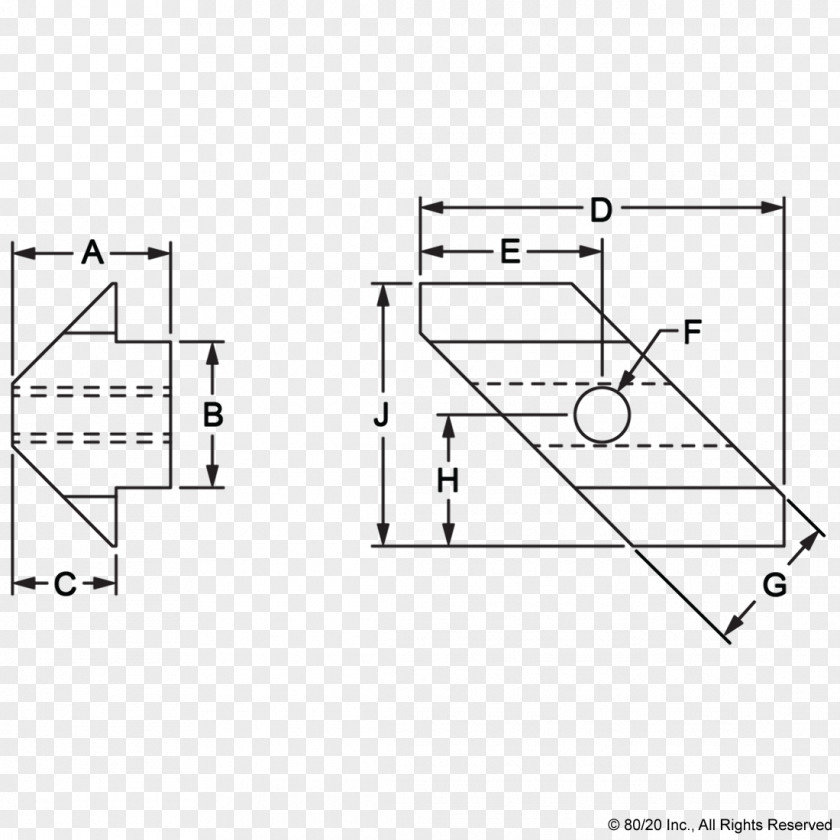 Three Dimensional T-nut T-slot Nut Fastener PNG