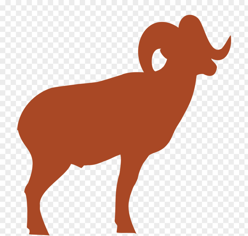 Brown Goat Clip Art Silhouette Sheep Vector Graphics PNG