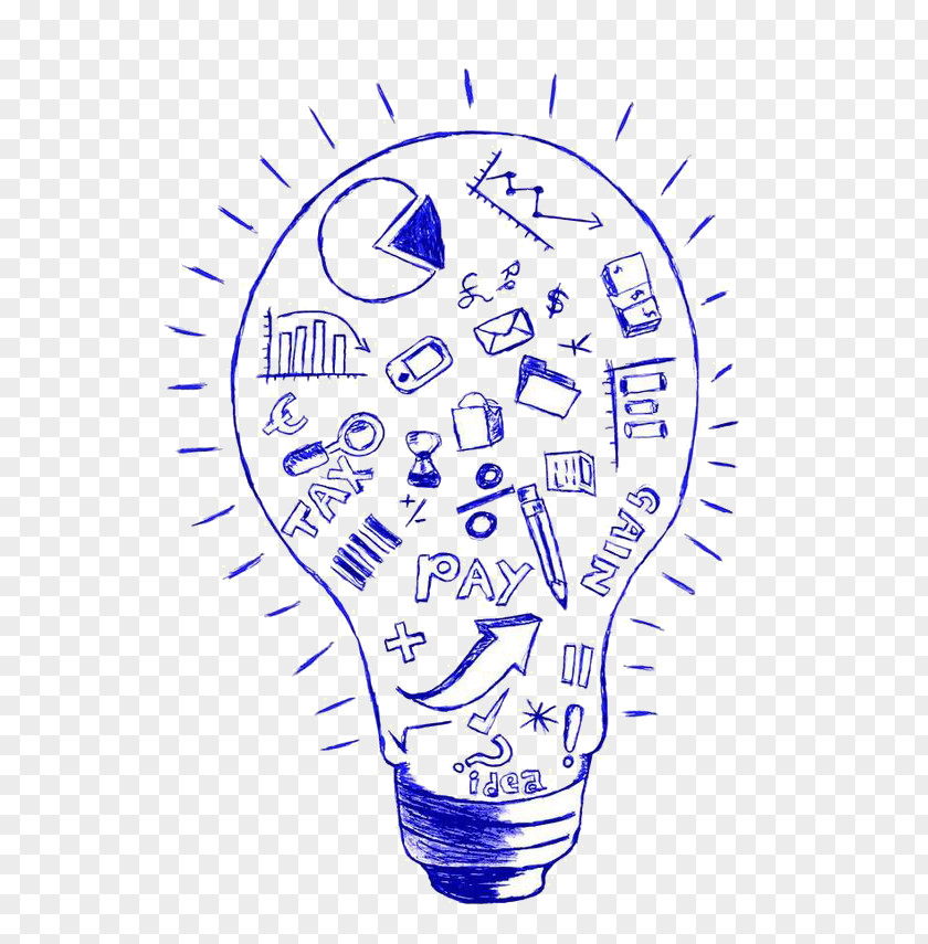 Light Bulb Finance Financial Accounting Drawing Clip Art PNG