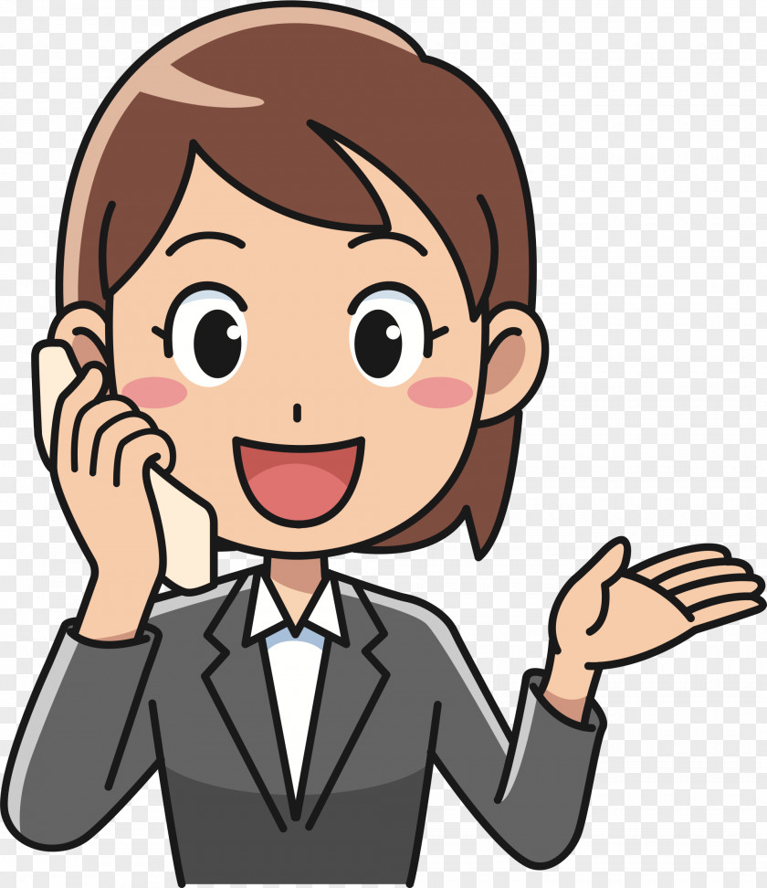 Talking On The Phone Clip Art PNG