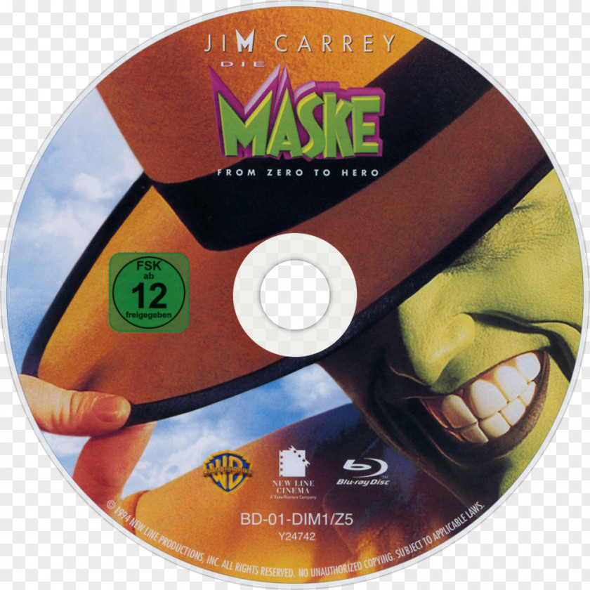 The Mask Jim Carrey Stanley Ipkiss Blu-ray Disc Compact PNG