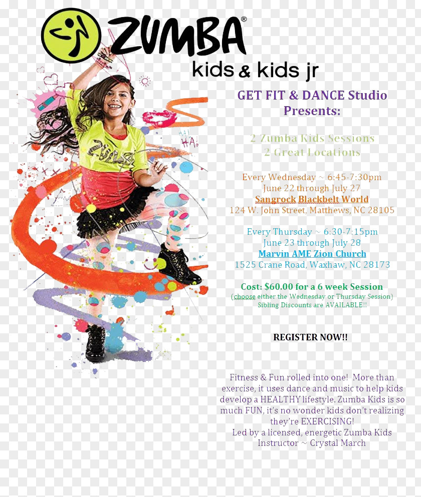 Child Zumba Kids Fitness: World Party Dance Exercise PNG
