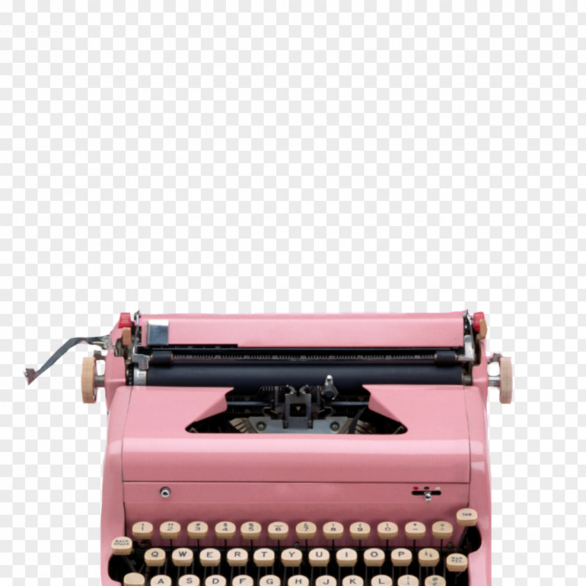 Magenta Office Supplies Pink Background PNG