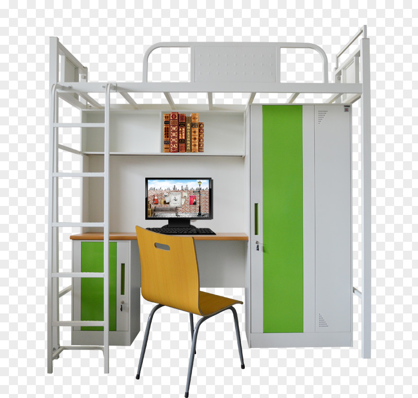 Table Shelf Bunk Bed Desk PNG