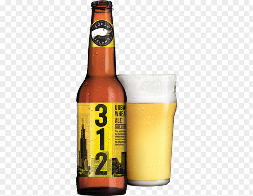 Beer Ale Goose Island Brewery Lager Wheat PNG