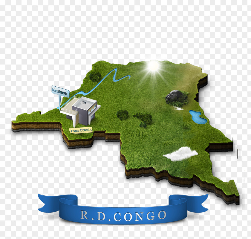 Carte Congo Kinshasa River Kindu Zongo Hotel Moanda, Democratic Republic Of The PNG