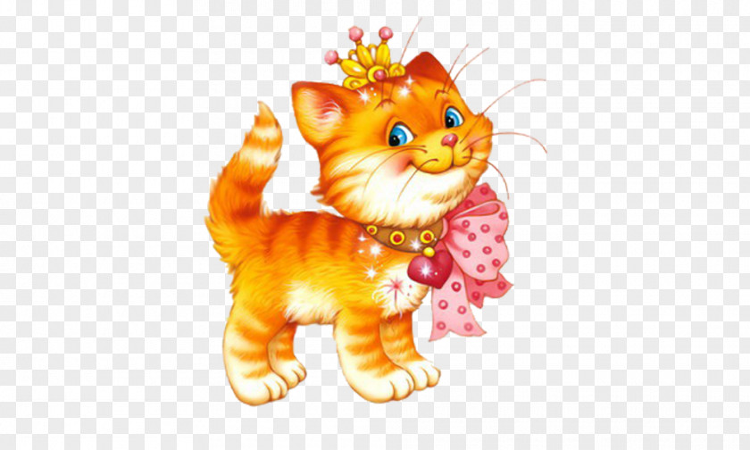 Crowned Cute Cat Free Content Clip Art PNG