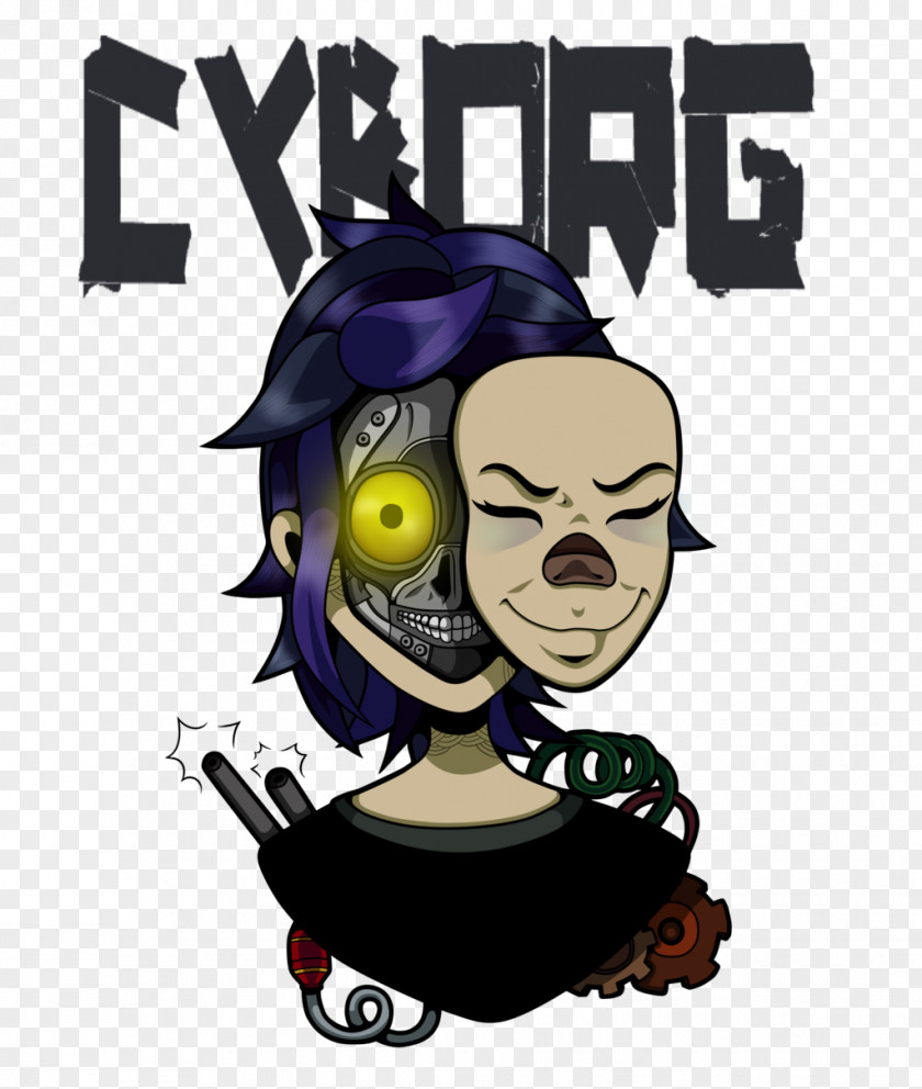 Cyborg T-shirt Art Noodle Gorillaz PNG