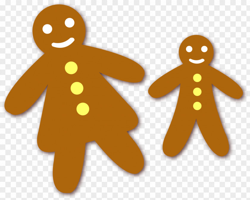 Gingerbread Man Free Vector Element Pull Shape Illustration PNG