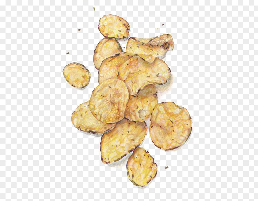 Potato Chips French Fries Junk Food Fritter Chip Painting PNG