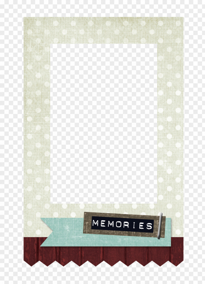 Circle Polka Dots Picture Frames Teal Rectangle Pattern PNG