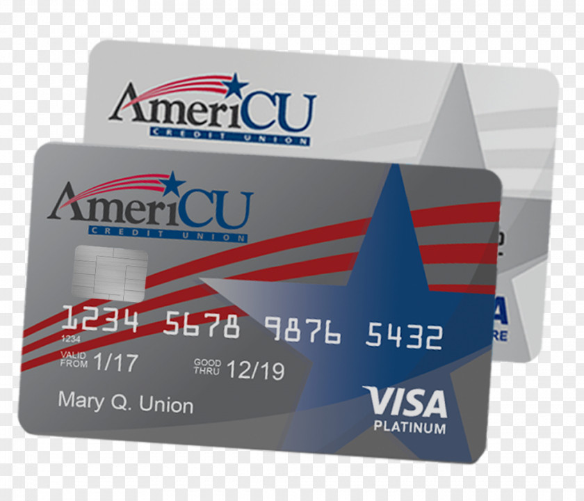 Credit Card Visa AmeriCU Union Cooperative Bank PNG