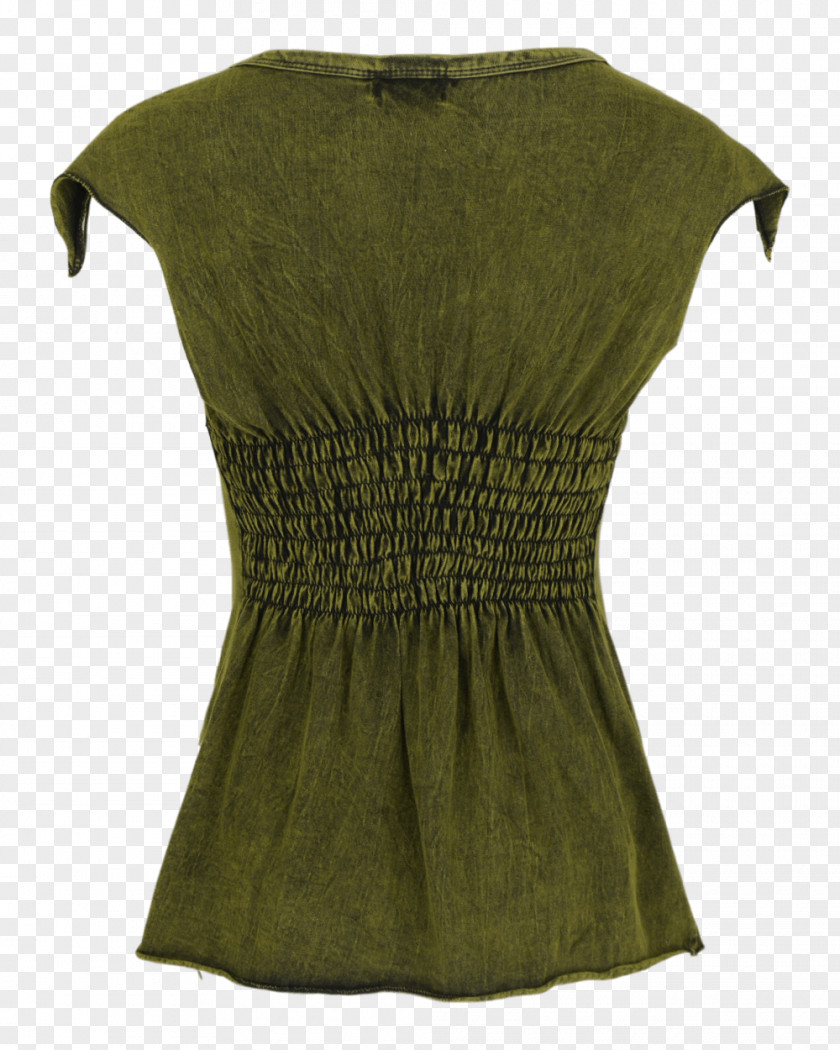 Embroidered Effect Ui Khaki Neck Dress PNG