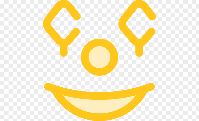 Gold Icon Vector Smiley Clown PNG