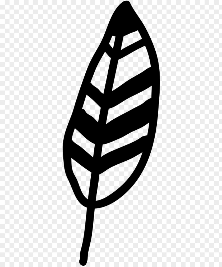 M Line Clip Art Leaf Black & White PNG