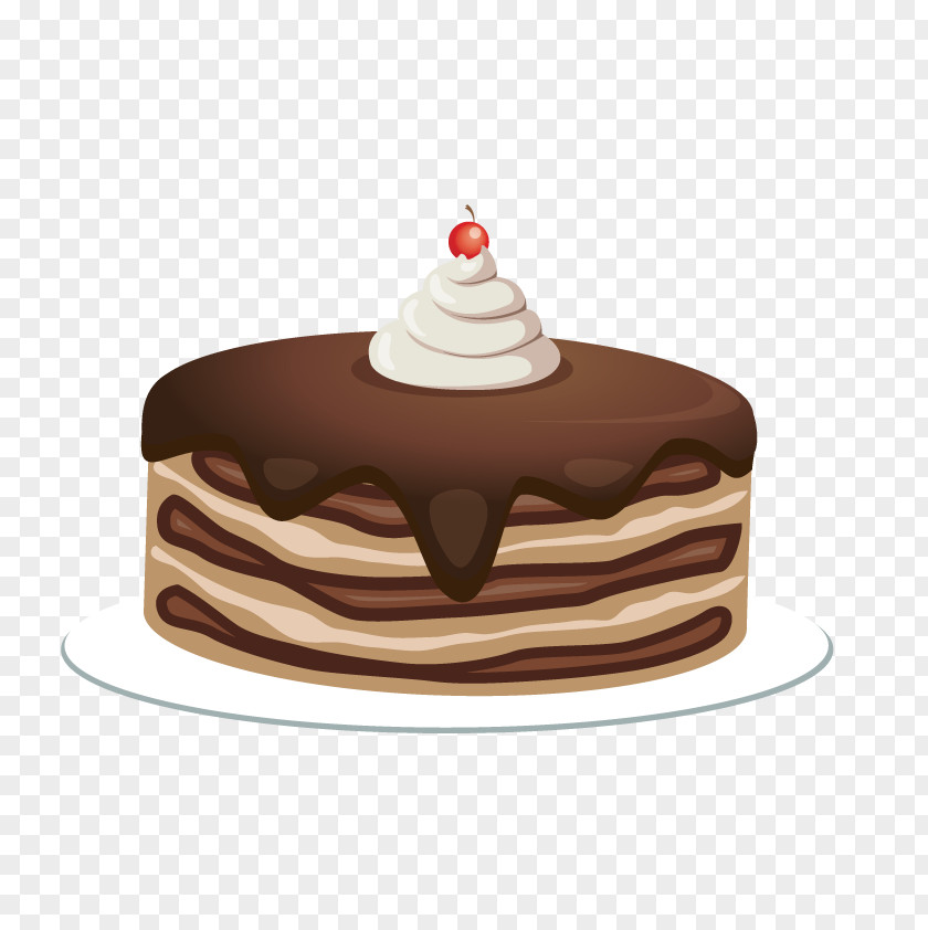 Vector Chocolate Cake PNG