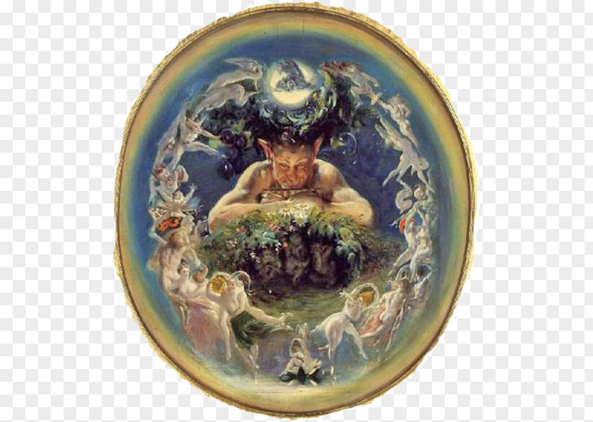 Fairy Faun Art Pan Painting PNG