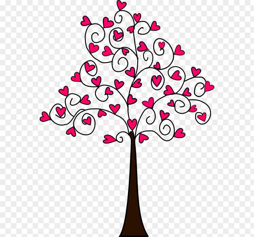 Love Tree Heart Drawing Clip Art PNG
