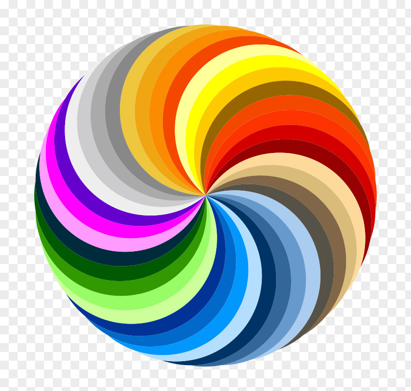 Swirl Picture Pinwheel Color Wheel Rainbow Clip Art PNG
