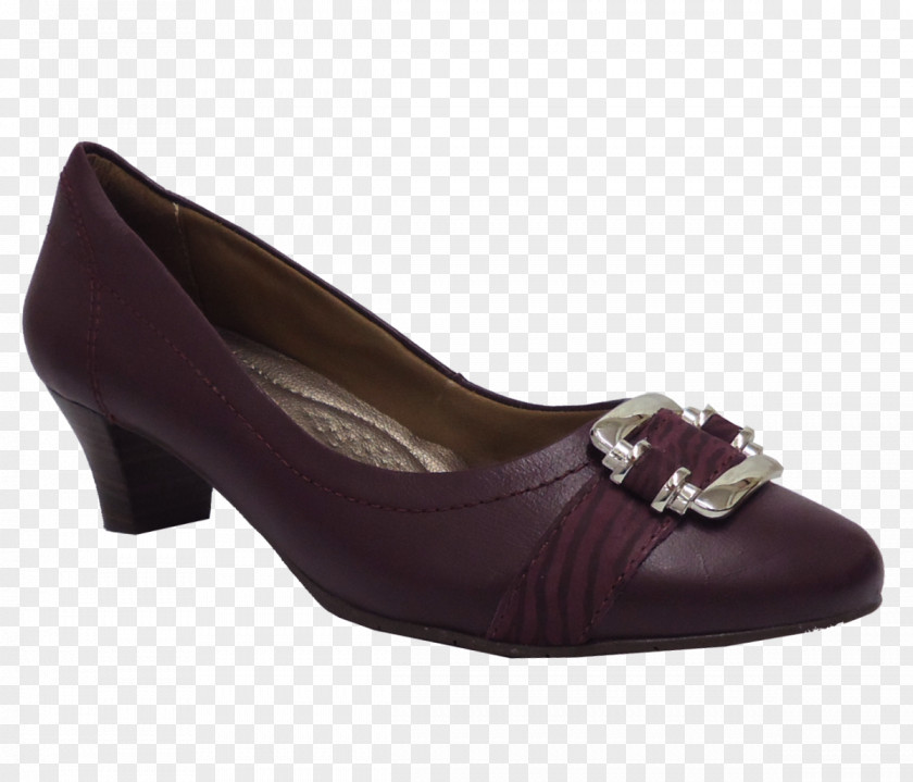 Wine Suede Shoe Walking Pump PNG