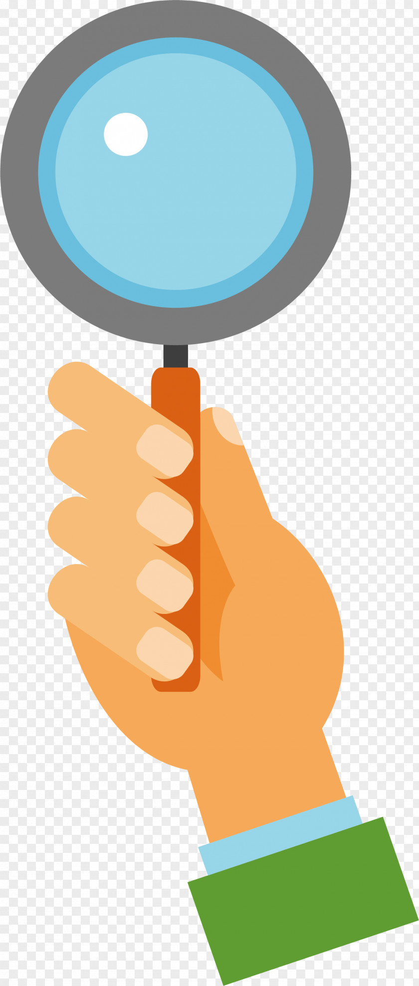 Hold A Magnifying Glass In Your Hand Computer File PNG