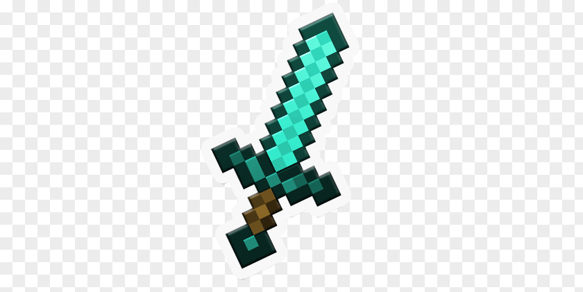 Minecraft ThinkGeek Next Generation Diamond Sword Foam Mattel 2-in-1 And Pickaxe Weapon PNG