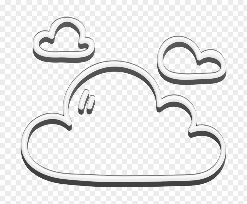 Platinum Heart Cloud Icon Cloudy Forecast PNG