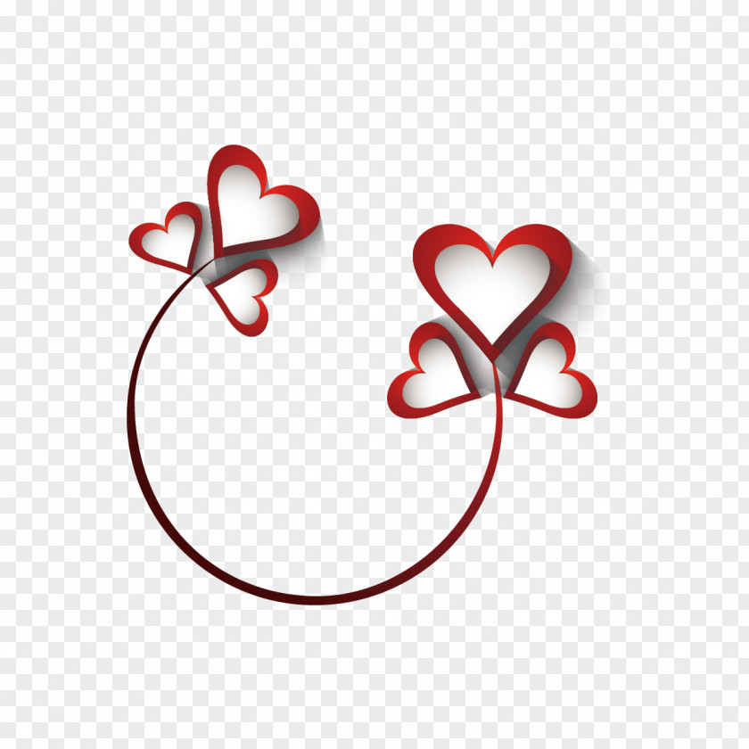 Creative Valentines Day Heart Friendship PNG