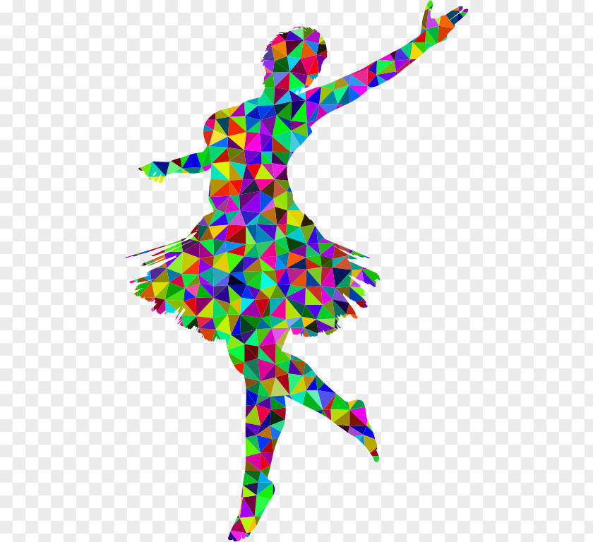 Low Polygon Ballet Dance Costume PNG