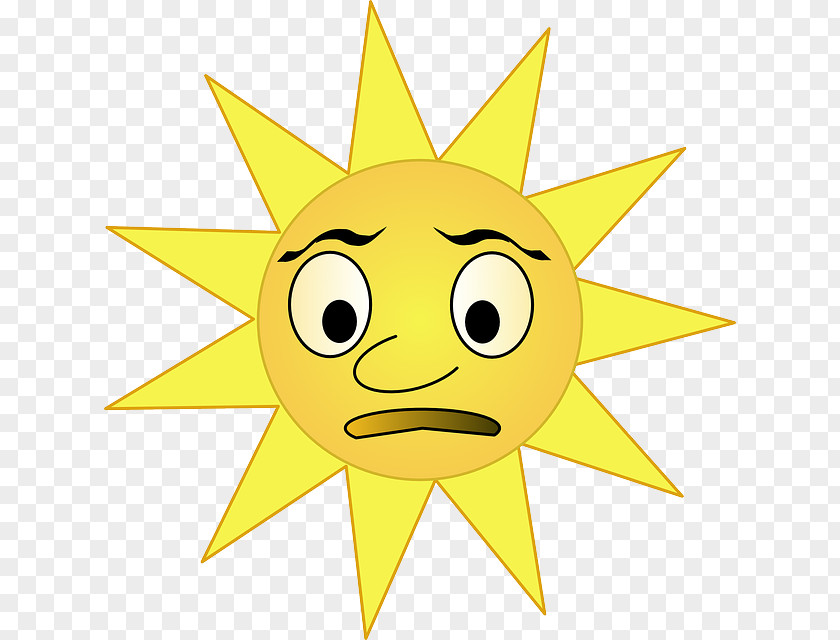 SUN RAY Smiley Emoticon Clip Art PNG