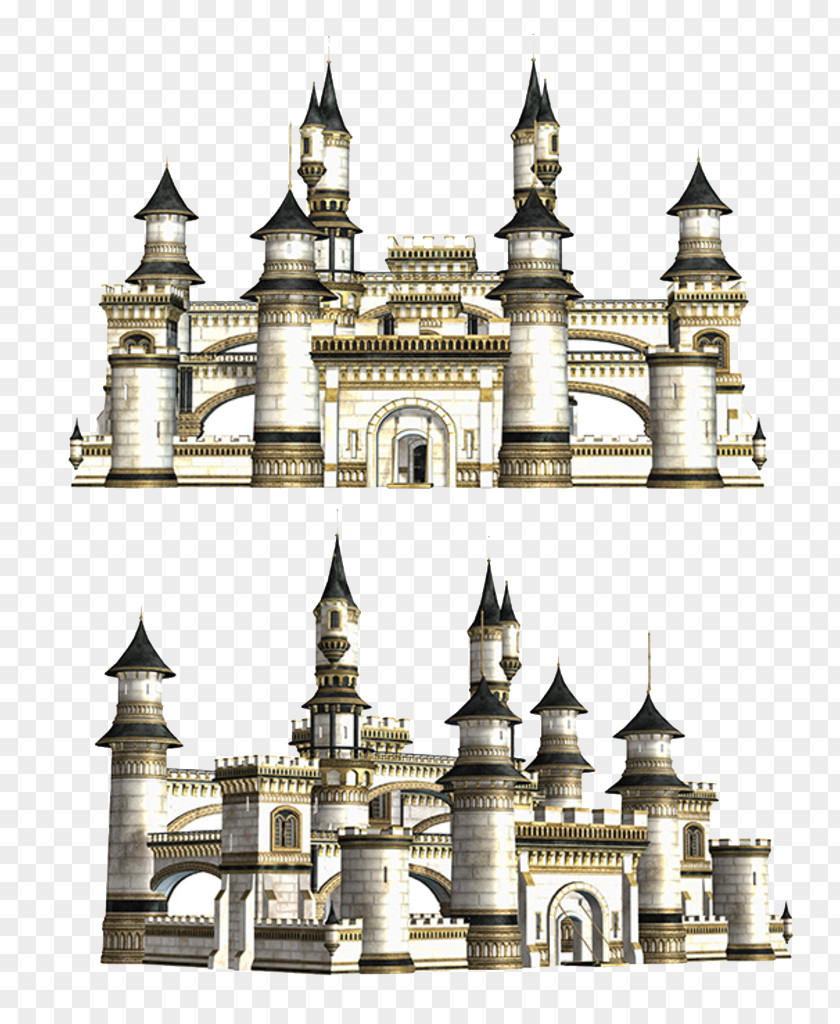 European-style Castle Architecture PNG