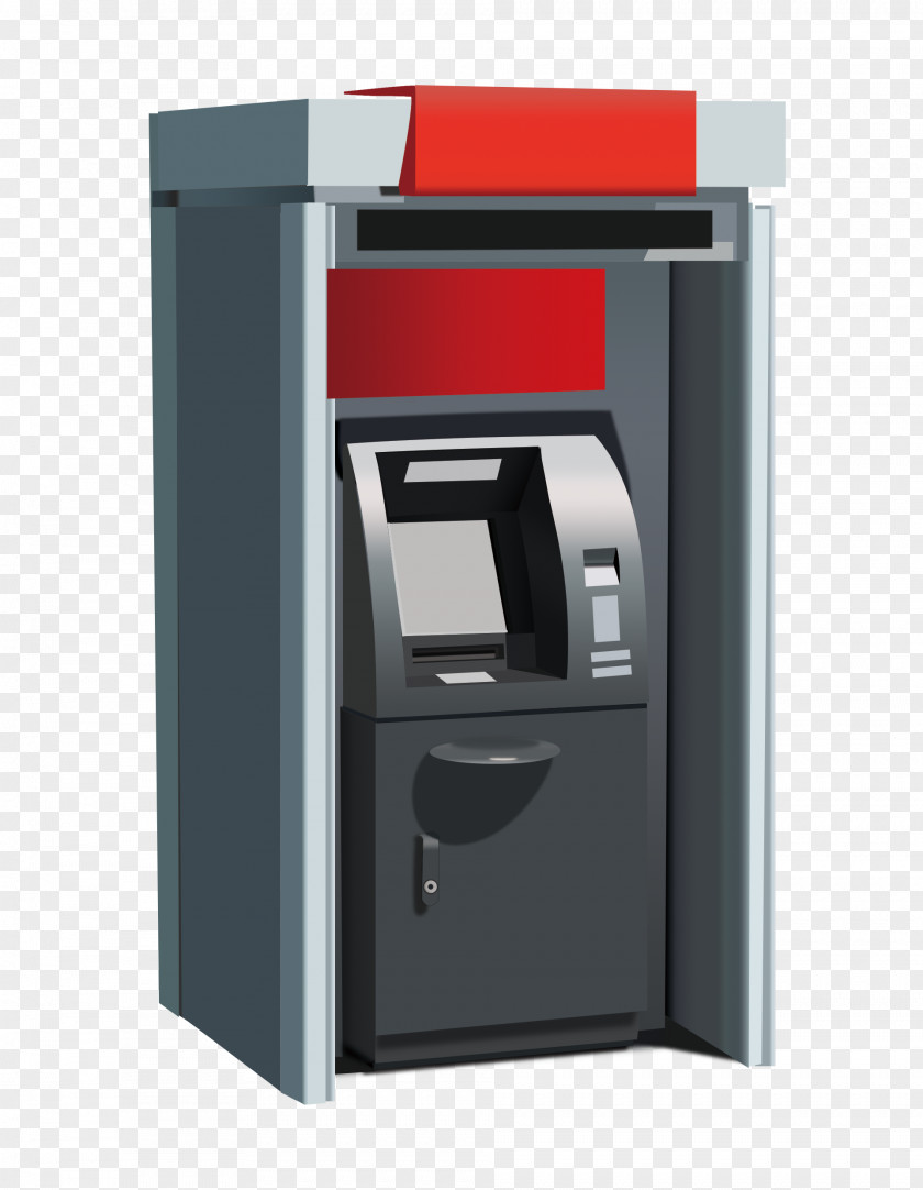 Vector ATM Machine Automated Teller Credit Card Debit Industrial And Commercial Bank Of China PNG