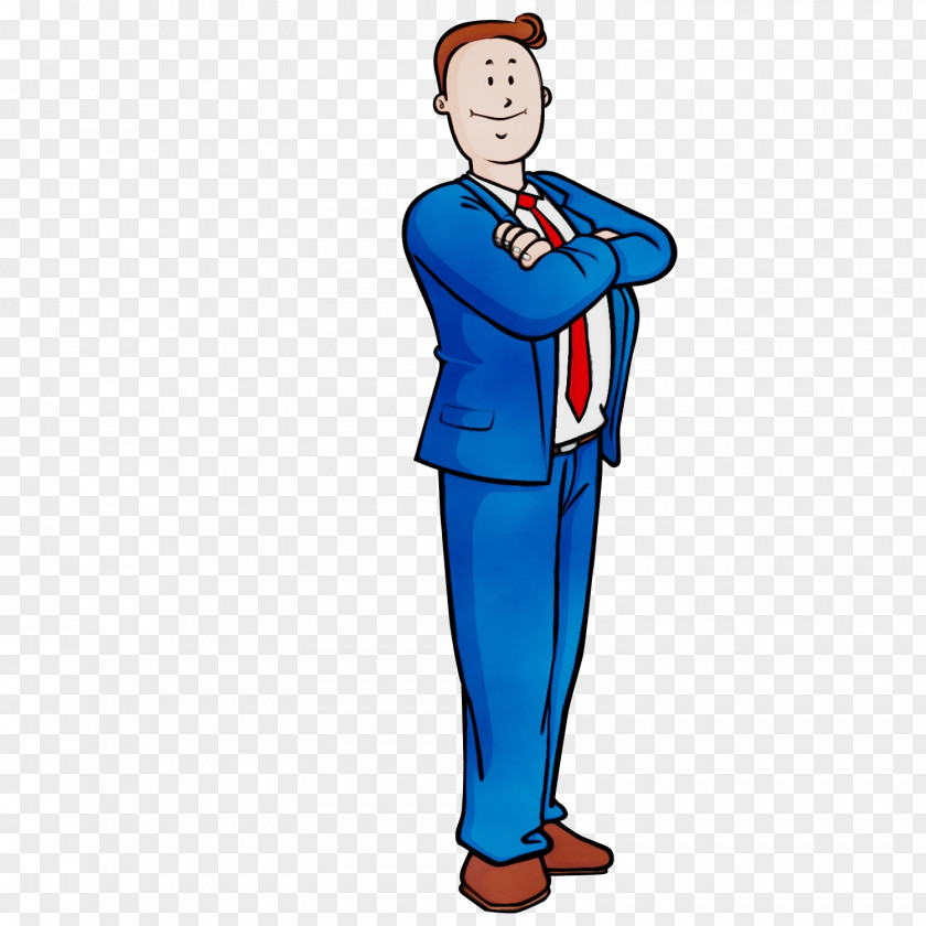 Gesture Fictional Character Standing Cartoon Uniform Electric Blue Costume PNG