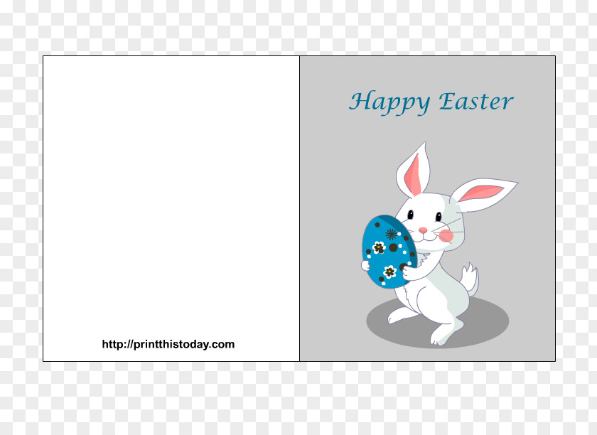 Greeting Cards Pattern Easter Bunny Postcard Egg Rabbit PNG