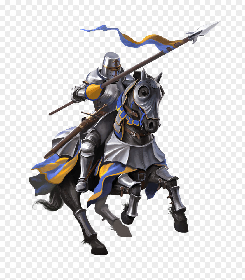 Medieval Strategy MMO Lancer ArmourCarrying Tools Lords & Knights PNG