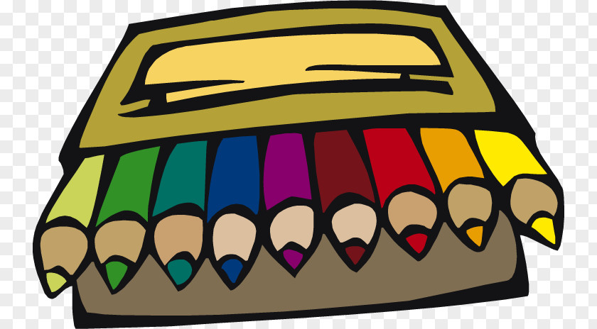 Pencil Colored Crayon Stationery Artikel PNG