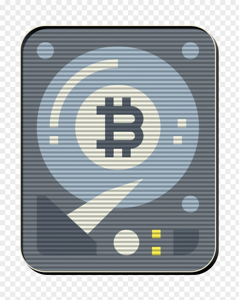Hard Disk Icon Bitcoin Cryptocurrency PNG