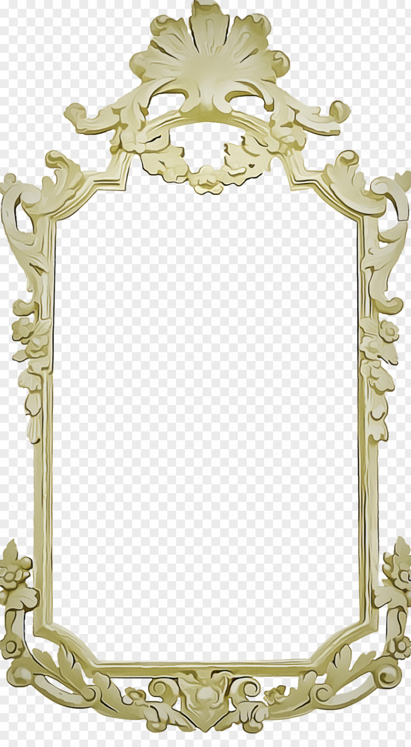 Picture Frame Film Golden Background PNG