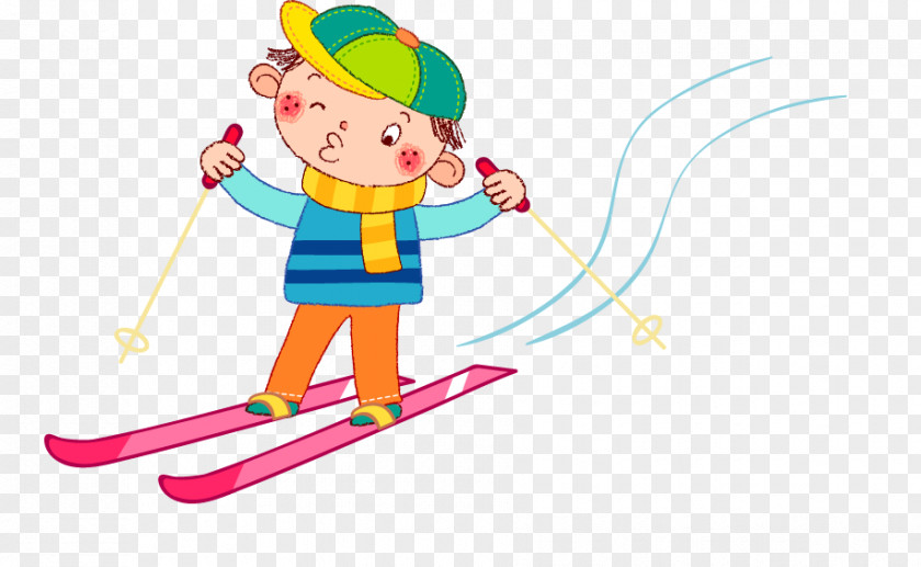 Ski Boy Skiing Clip Art PNG