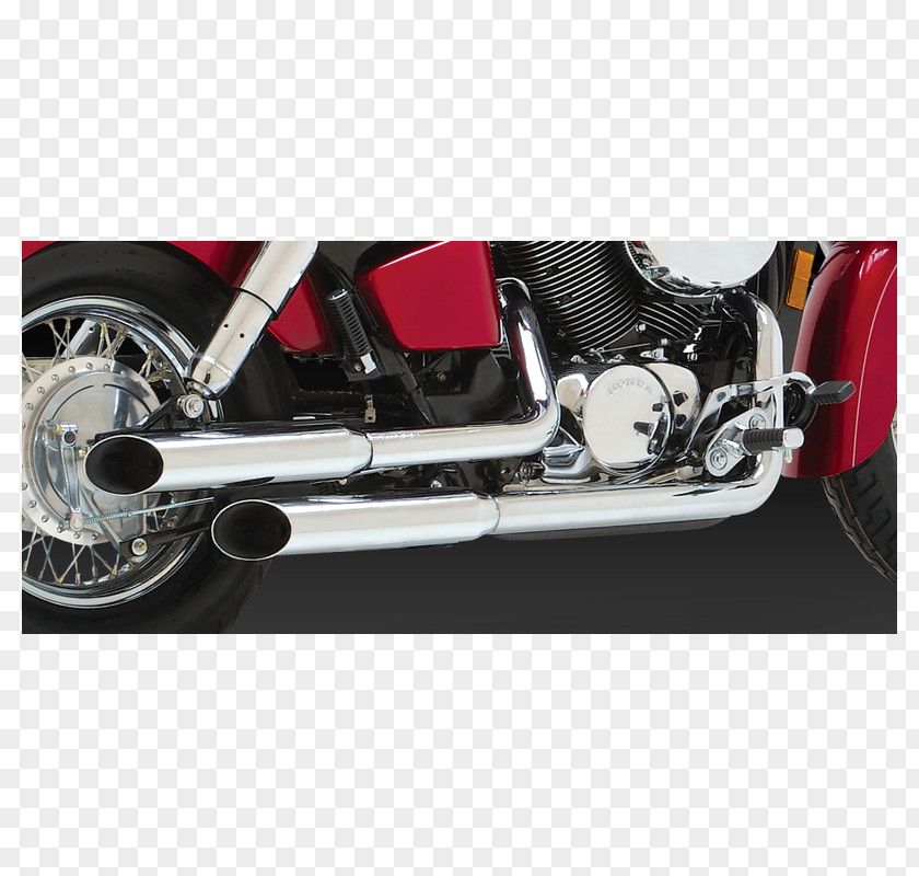 Honda Exhaust System VT Series Motorcycle Shadow PNG