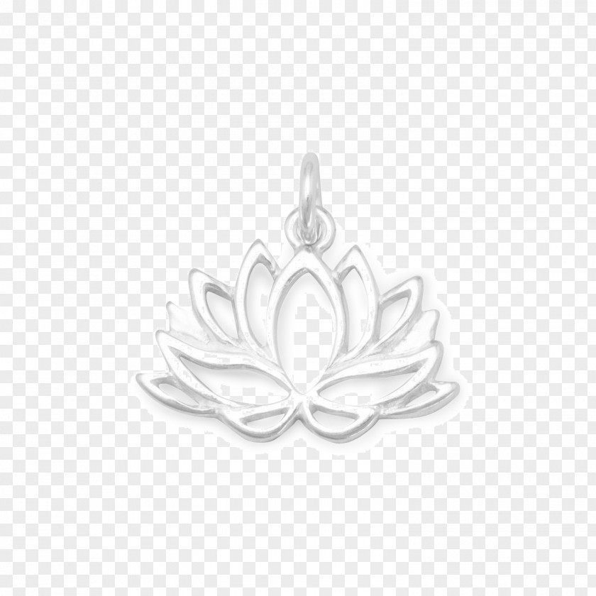 Lotus Charm Bracelet Jewellery Earring Silver PNG