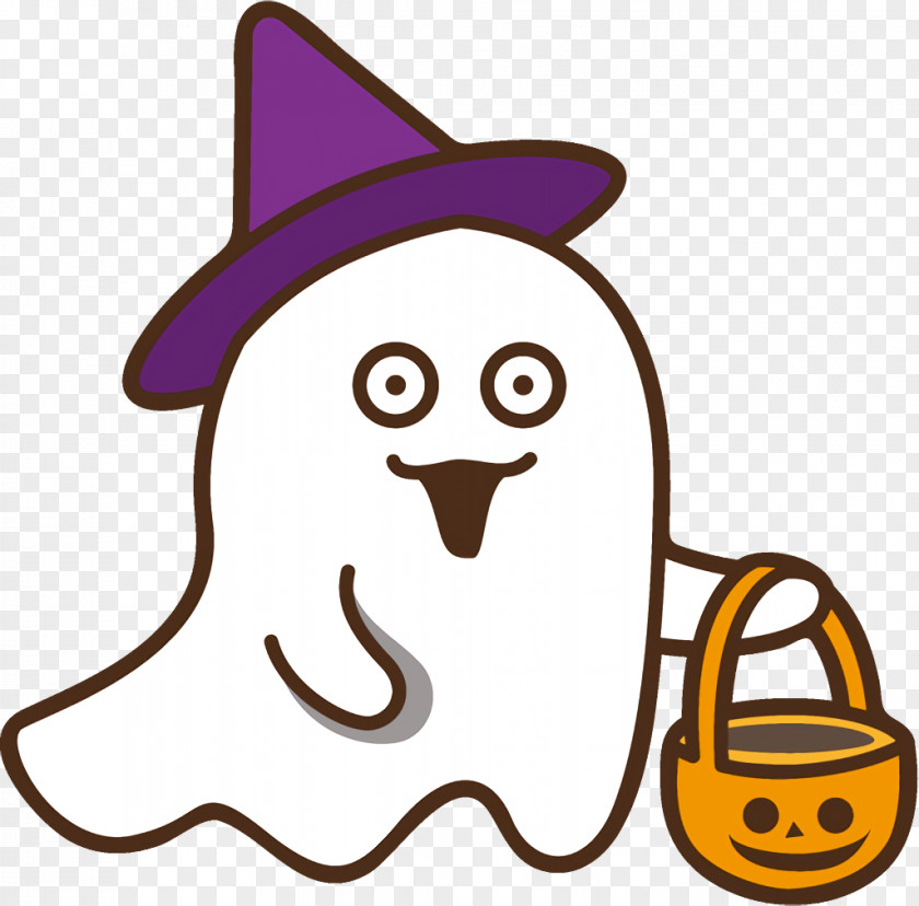 Smile Hat Ghost Halloween PNG
