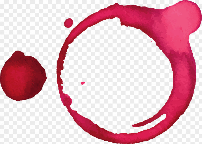 Vector Hand Painted Red Wine Stains Stain Paint PNG