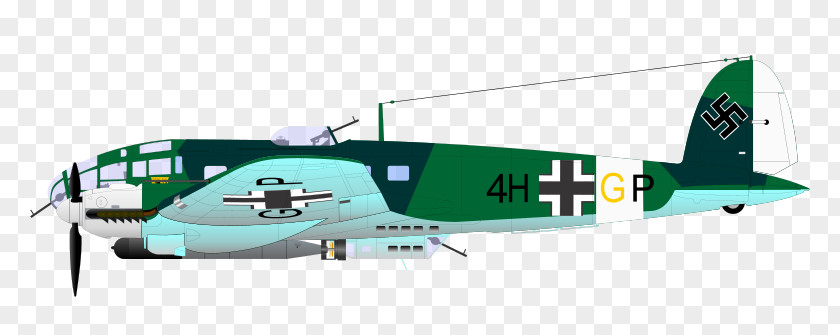 Airplane Heinkel He 111 Clip Art PNG