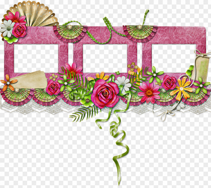 Flower Arranging Floristry Background Pink Frame PNG