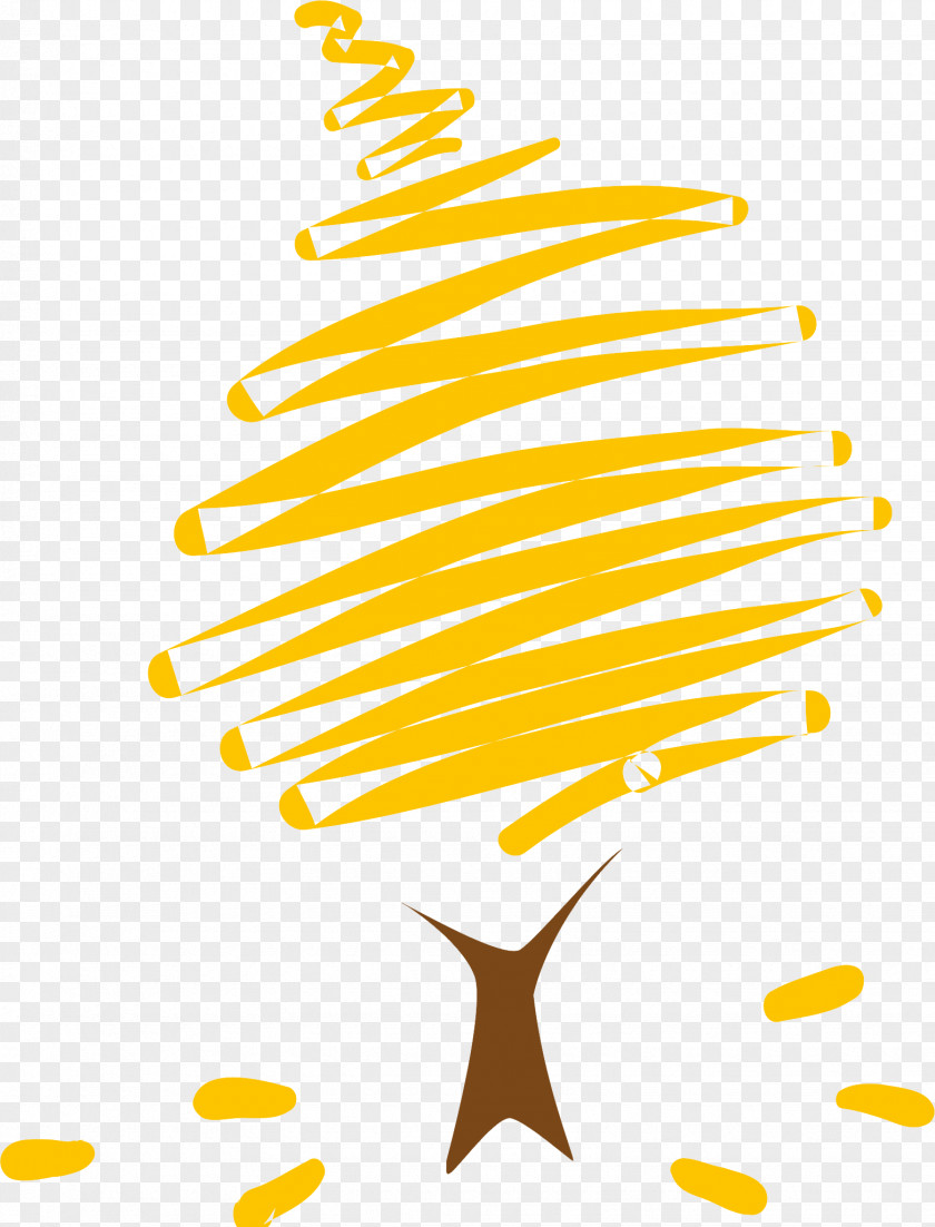 Hand-paint Tree Clip Art PNG