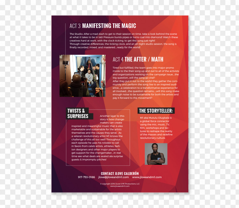 Indie Festival Brand Brochure PNG