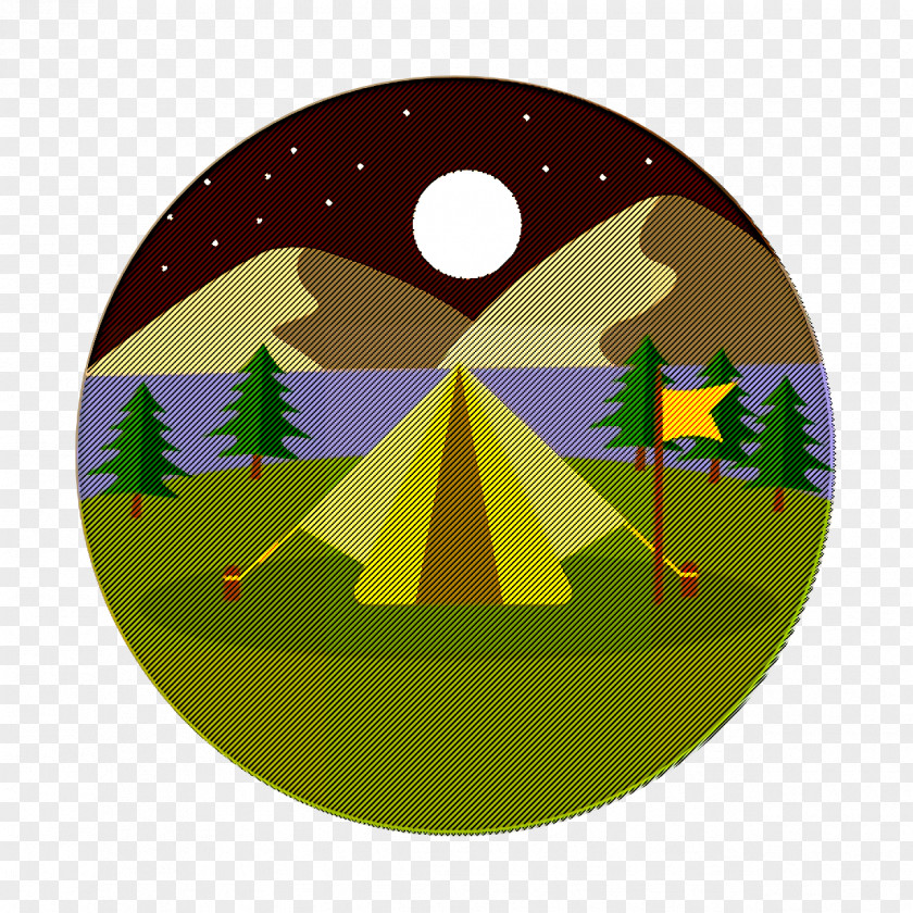 Landscapes Icon Camping Tent PNG