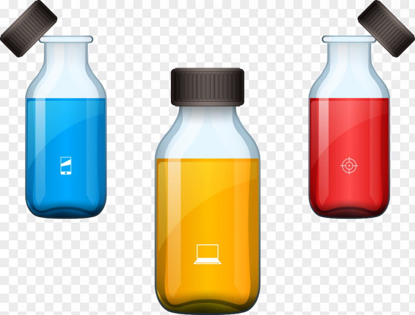 Vector Color Bottle PNG